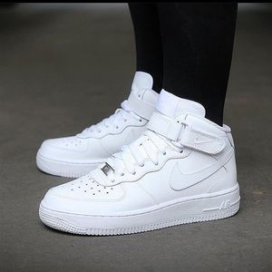 NIKE Air Force 1 Mid Sneakers Shoes White